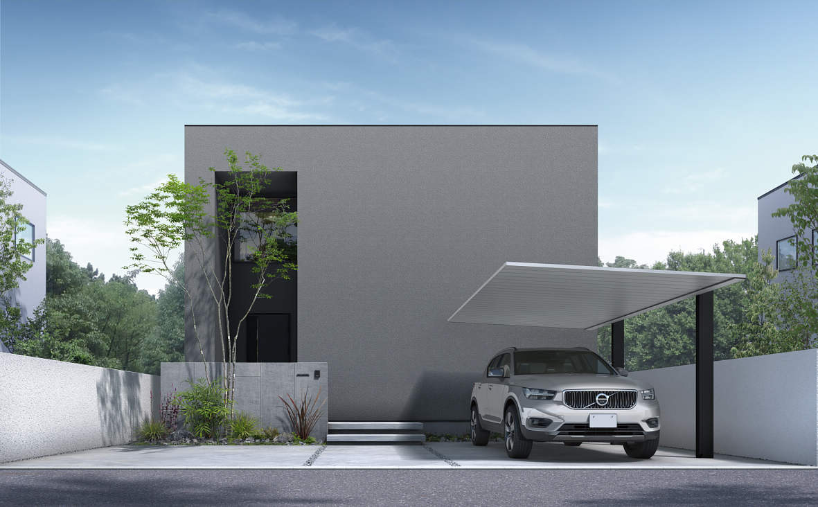 新商品紹介！空間に溶け込むシンプルなカーポート「プレーン ルーフ」 | 髙田工業株式会社 アップグレードされた13 x  20フィートの高耐久カーポート、ロールアップウィンドウとドア、ポータブルガレージ、UV耐性防水オールシ